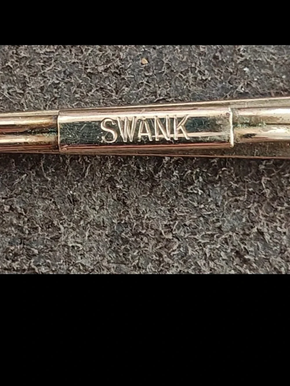 1950s Swank Golf Ball & Club Gold Tone Tie Clip.